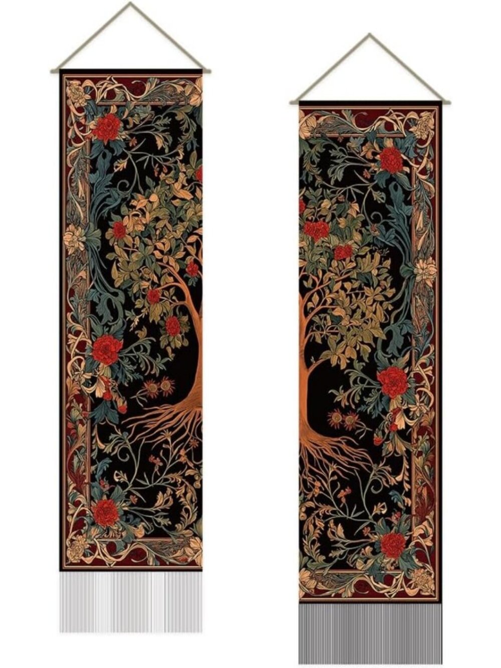 2pc Tree of Life Tapestry Wall Art - Boho Decor for Bedroom & Living Room